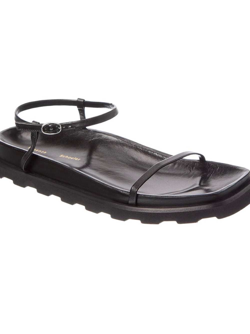 Proenza Schouler Black Minimal Strappy Ankle Sandal .i have box and dusting bag